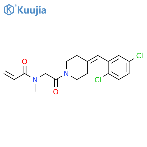 N-[2-[4-[(2,5-Dichlorophenyl)methylene]-1-piperidinyl]-2-oxoethyl]-N-methyl-2-propenamide structure