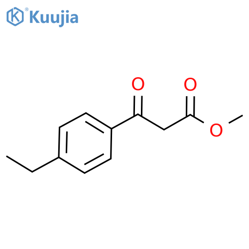 methyl 3-(4-ethylphenyl)-3-oxopropanoate structure