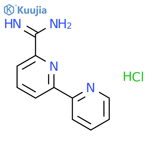 [2,2'-Bipyridine]-6-carboximidamide hydrochloride structure