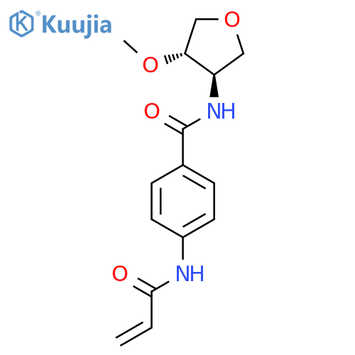 N-[(3R,4S)-4-Methoxyoxolan-3-yl]-4-(prop-2-enoylamino)benzamide structure