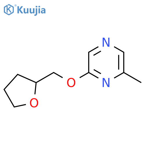2-Methyl-6-[(oxolan-2-yl)methoxy]pyrazine structure