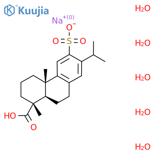 Ecabet sodium pentahydrate structure