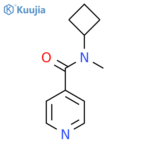 N-cyclobutyl-N-methylpyridine-4-carboxamide structure
