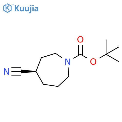 tert-butyl (4R)-4-cyanoazepane-1-carboxylate structure