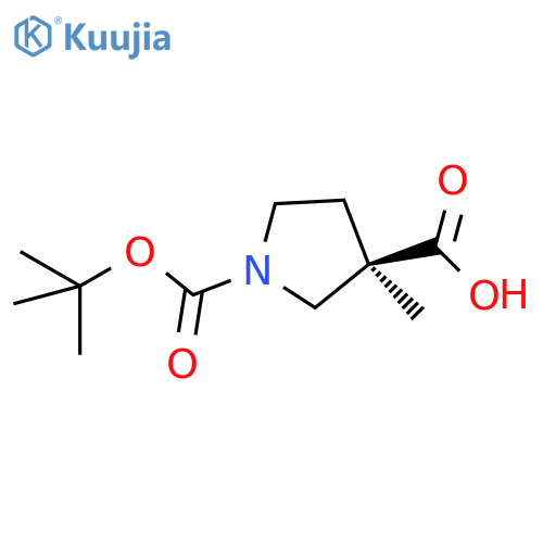 (R)-3-Methyl-pyrrolidine-1,3-dicarboxylic acid 1-tert-butyl ester structure