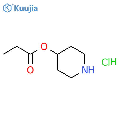 4-Piperidinyl propanoate hydrochloride structure