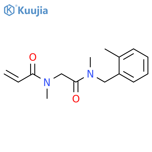 N-methyl-N-({methyl(2-methylphenyl)methylcarbamoyl}methyl)prop-2-enamide structure