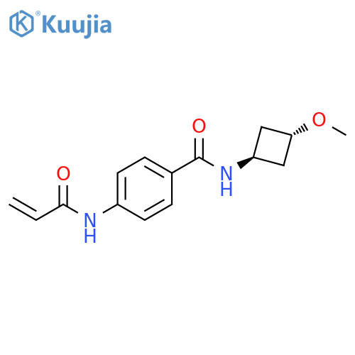 4-(prop-2-enamido)-N-(1r,3r)-3-methoxycyclobutylbenzamide structure