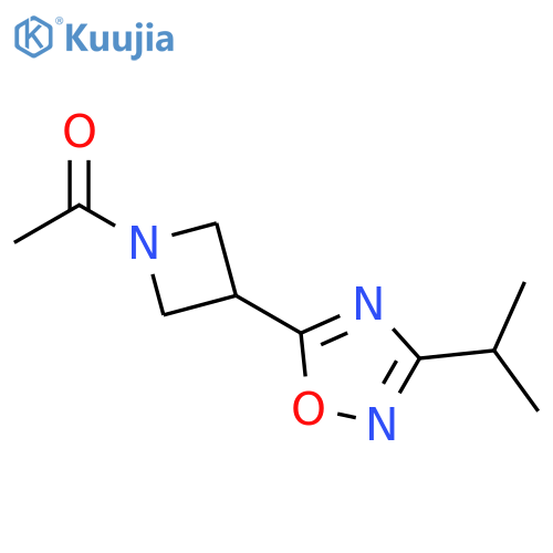 1-[3-[3-(1-Methylethyl)-1,2,4-oxadiazol-5-yl]-1-azetidinyl]ethanone structure
