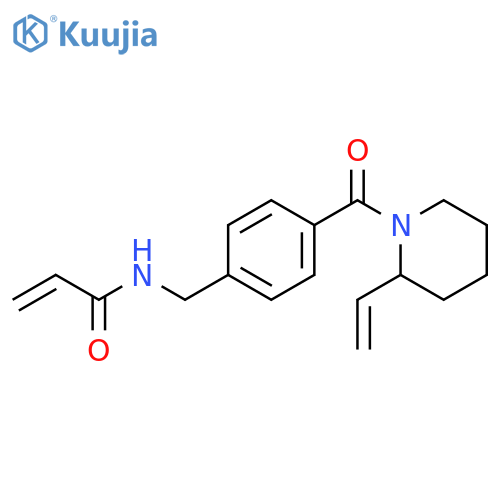 N-[[4-[(2-Ethenyl-1-piperidinyl)carbonyl]phenyl]methyl]-2-propenamide structure