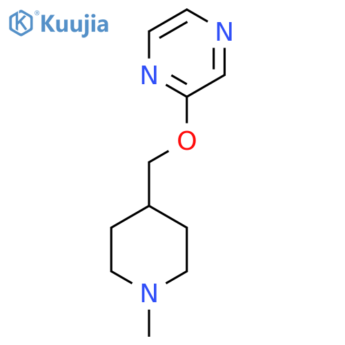 2-[(1-Methylpiperidin-4-yl)methoxy]pyrazine structure