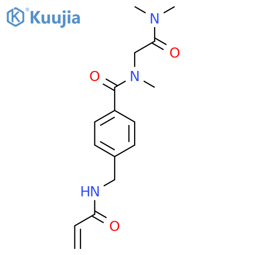 N-[(4-{[(dimethylcarbamoyl)methyl](methyl)carbamoyl}phenyl)methyl]prop-2-enamide structure