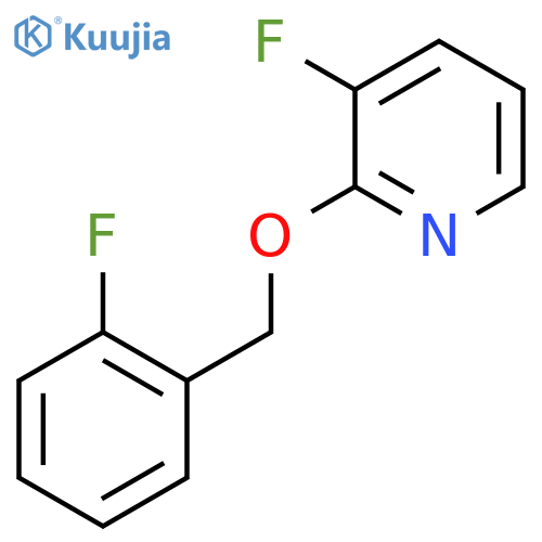 3-Fluoro-2-[(2-fluorophenyl)methoxy]pyridine structure