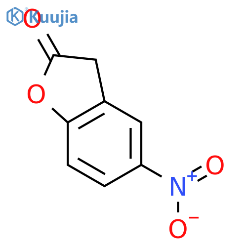 5-Nitro-3H-benzofuran-2-one structure