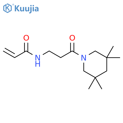 N-3-oxo-3-(3,3,5,5-tetramethylpiperidin-1-yl)propylprop-2-enamide structure