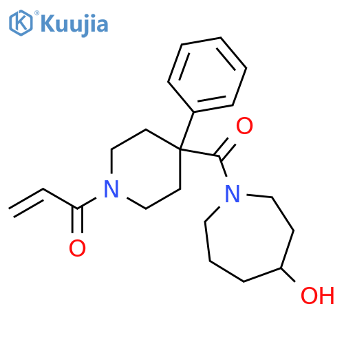 1-[4-[(Hexahydro-4-hydroxy-1H-azepin-1-yl)carbonyl]-4-phenyl-1-piperidinyl]-2-propen-1-one structure