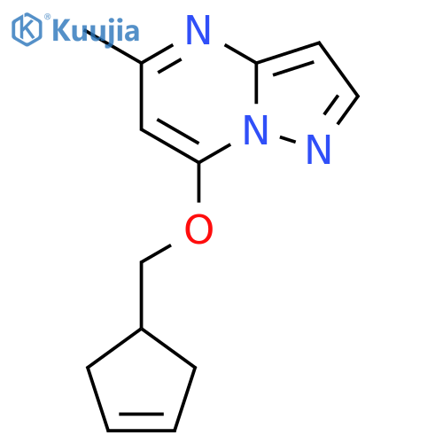 7-[(Cyclopent-3-en-1-yl)methoxy]-5-methylpyrazolo[1,5-a]pyrimidine structure