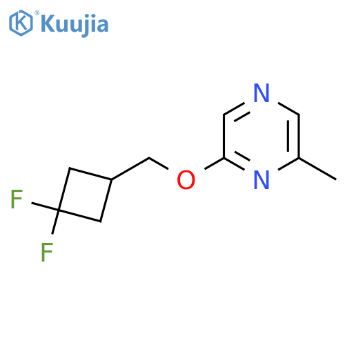 2-[(3,3-Difluorocyclobutyl)methoxy]-6-methylpyrazine structure