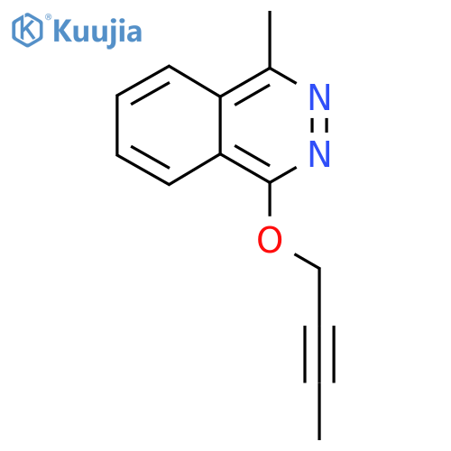 1-(But-2-yn-1-yloxy)-4-methylphthalazine structure