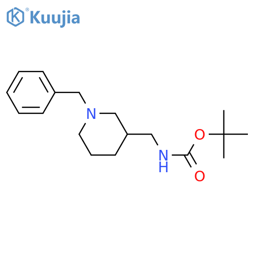 tert-butyl ((1-benzylpiperidin-3-yl)methyl)carbamate structure