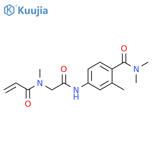 N,N,2-Trimethyl-4-[[2-[methyl(1-oxo-2-propen-1-yl)amino]acetyl]amino]benzamide structure