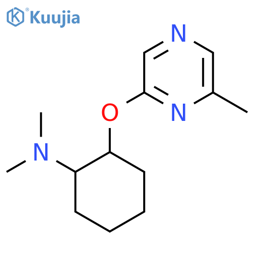 N,N-dimethyl-2-[(6-methylpyrazin-2-yl)oxy]cyclohexan-1-amine structure