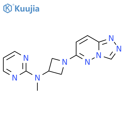 N-methyl-N-(1-{[1,2,4]triazolo[4,3-b]pyridazin-6-yl}azetidin-3-yl)pyrimidin-2-amine structure
