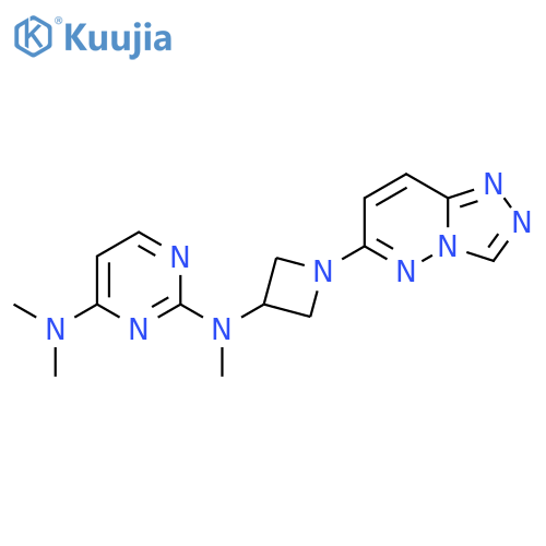 N2,N4,N4-trimethyl-N2-(1-{[1,2,4]triazolo[4,3-b]pyridazin-6-yl}azetidin-3-yl)pyrimidine-2,4-diamine structure