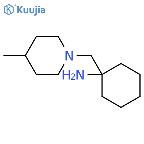 1-(4-Methyl-piperidin-1-ylmethyl)-cyclohexylamine structure