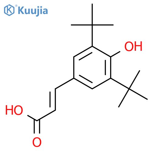 3,5-Di-tert-butyl-4-hydroxycinnamic Acid structure