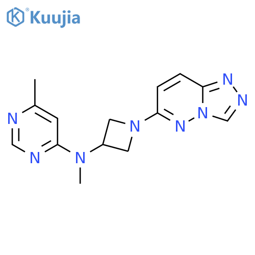 N,6-dimethyl-N-(1-{[1,2,4]triazolo[4,3-b]pyridazin-6-yl}azetidin-3-yl)pyrimidin-4-amine structure