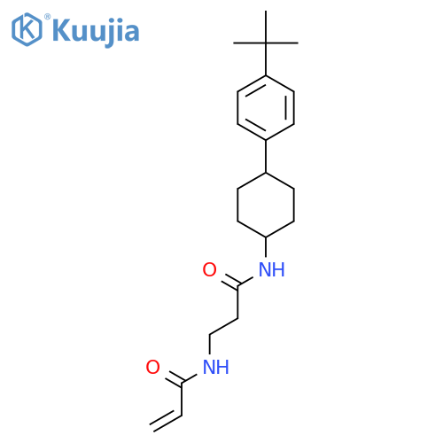 N-(2-{[4-(4-tert-butylphenyl)cyclohexyl]carbamoyl}ethyl)prop-2-enamide structure