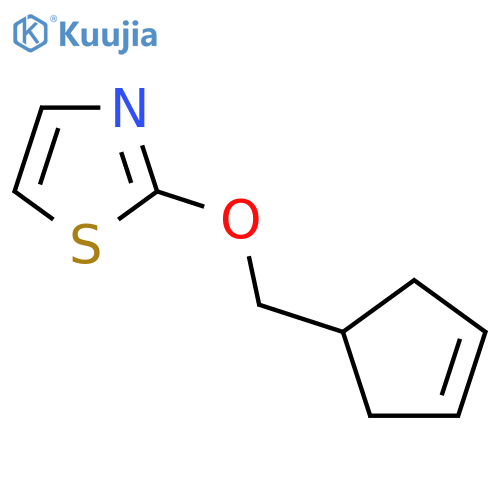 2-[(Cyclopent-3-en-1-yl)methoxy]-1,3-thiazole structure