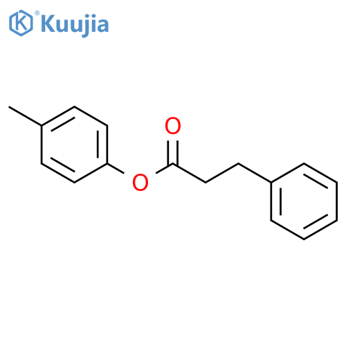 Benzenepropanoic acid,4-methylphenyl ester structure