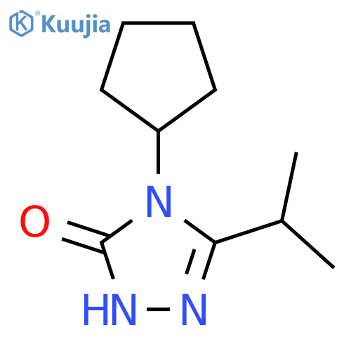 4-cyclopentyl-3-(propan-2-yl)-4,5-dihydro-1H-1,2,4-triazol-5-one structure