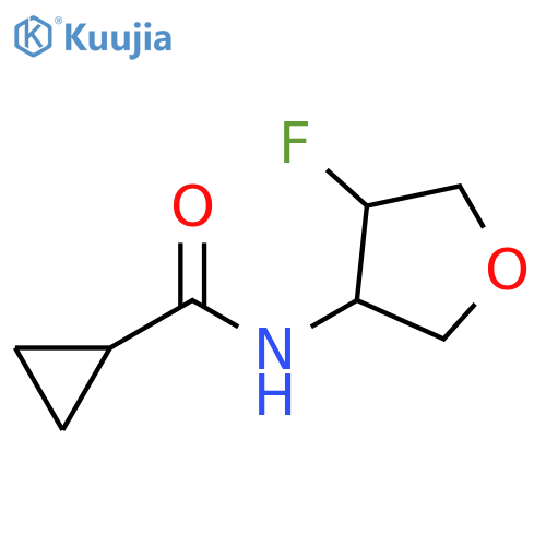 N-(4-fluorooxolan-3-yl)cyclopropanecarboxamide structure