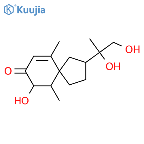 3,11,12-Trihydroxy-1(10)-spirovetiven-2-one structure