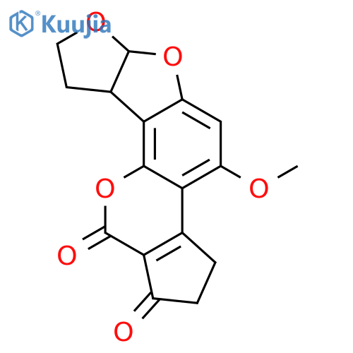 Cyclopenta[c]furo[3',2':4,5]furo[2,3-h][1]benzopyran-1,11-dione,2,3,6a,8,9,9a-hexahydro-4-methoxy- structure