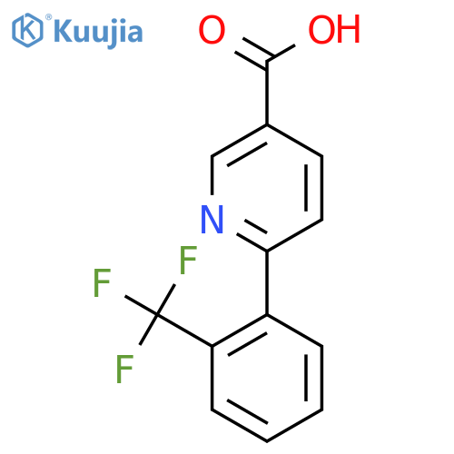 6-(2-(Trifluoromethyl)phenyl)nicotinic acid structure
