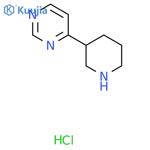 4-(3-Piperidinyl)pyrimidine hydrochloride structure