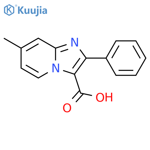 7-methyl-2-phenylimidazo[1,2-a]pyridine-3-carboxylic Acid structure