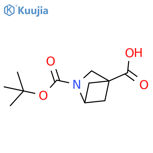 2-[(tert-butoxy)carbonyl]-2-azabicyclo[2.1.1]hexane-4-carboxylic acid structure