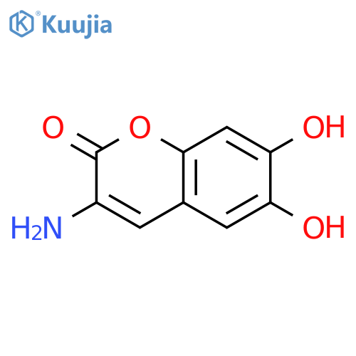3-Amino-6,7-dihydroxy-2H-1-benzopyran-2-one structure