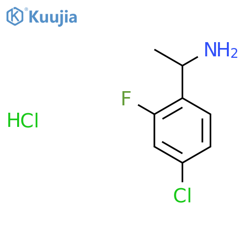 1-(4-Chloro-2-fluorophenyl)-ethylamine hydrochloride structure