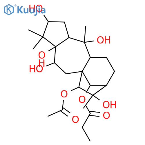 3,5,6,10,14,15,16-Grayanotoxaneheptol; (1α,3β,5β,6β,10α,14β,15α,16α)-form, 14-Propanoyl, 15-Ac structure