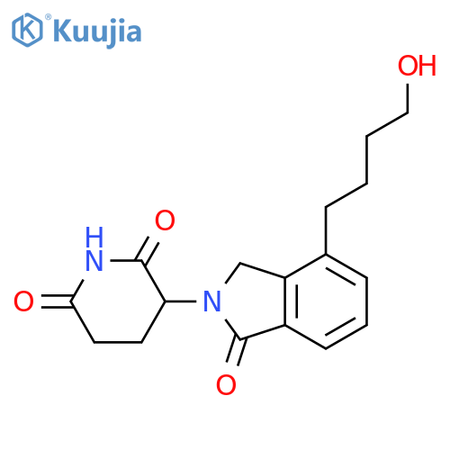 2,6-Piperidinedione, 3-[1,3-dihydro-4-(4-hydroxybutyl)-1-oxo-2H-isoindol-2-yl]- structure