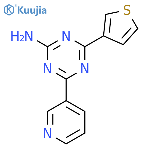 1,3,5-Triazin-2-amine, 4-(3-pyridinyl)-6-(3-thienyl)- structure