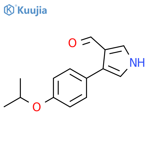 4-(4-Isopropoxyphenyl)-1H-pyrrole-3-carbaldehyde structure