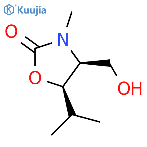 2-Oxazolidinone,4-(hydroxymethyl)-3-methyl-5-(1-methylethyl)-,(4S,5R)-(9CI) structure