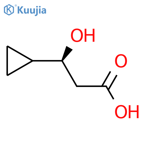 (3S)-3-cyclopropyl-3-hydroxypropanoic acid structure